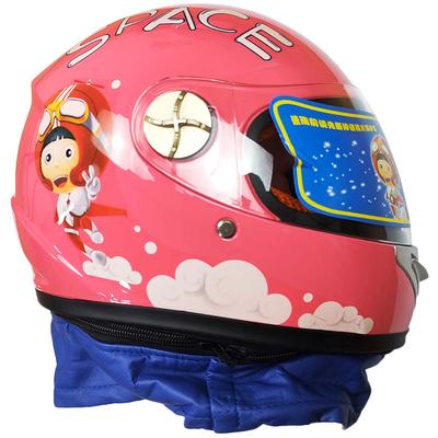 CASCO DE NIÑO CON CHALINA ROSADO