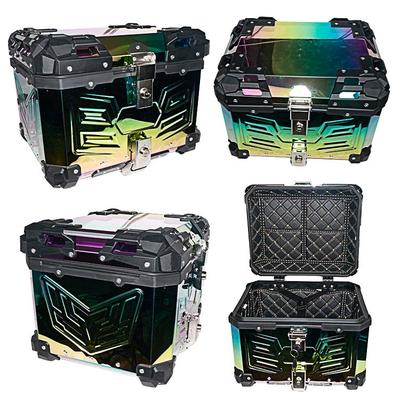 CAJUELA ABS 45L ARCOIRIS CON ACCESORIOS CON FORRO INTERIOR