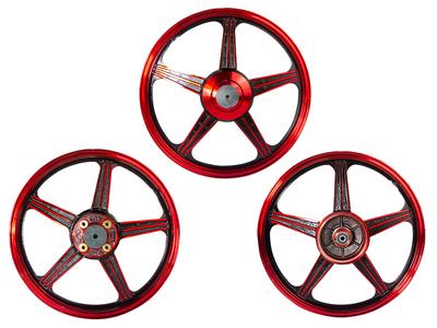 JUEGO DE AROS BUJES DE FIERRO ROJO