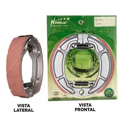 ZAPATA FRENO POSTERIOR DT175K ROJO