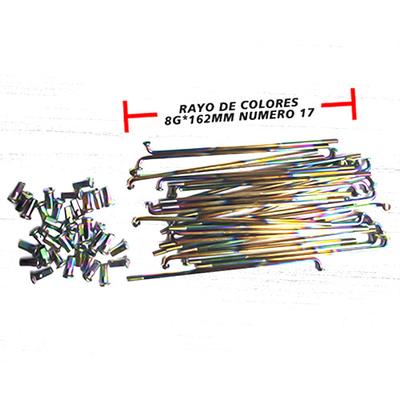 RAYO DE COLORES  8G*162MM NUMERO 17