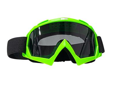 LENTES VERDE MICA ESPEJO DE MOTOCICLISTA UNIVERSAL