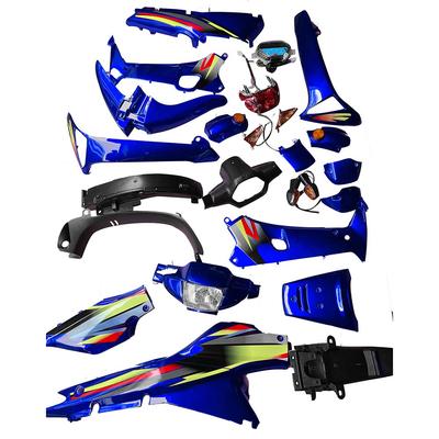 KIT PLASTICO CON FARO - ZAPATA WAVE-110  AZUL