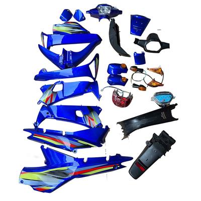 KIT PLASTICO CON FARO - DISCO WAVE-100  AZUL
