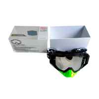 LENTE PARA CROSS COLOR NEGRO/VERDE -MICA ESPEJO