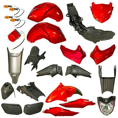 KIT PLASTICO FZ16 CON FAROS ROJOS