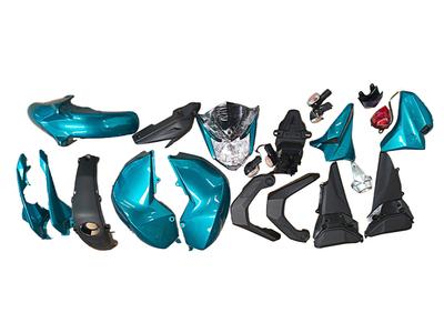 KIT PLASTICO FZ-S/ FZ 2.0 CON FAROS AZUL
