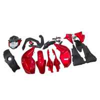KIT PLASTICO FZ-S/ FZ 2.0 CON FAROS ROJO