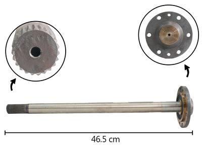 EJE CORONA IZQ. ESTRIADO 10:29 5P 220MM 115CM