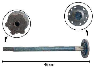 EJE CORONA IZQUIERDO 43CM 220 5P