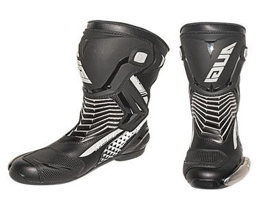 BOTAS RACING NEGRO Y GRIS T43
