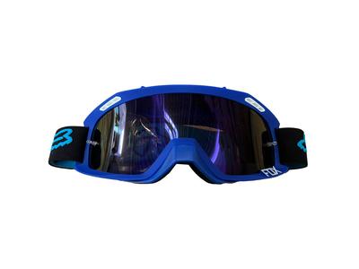 LENTES MICA TRANSPARENTE DE MOTOCICLISTA UNIVERSAL AZUL